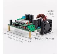 Honseadek Adjustable Step-Down Power Supply Module with Digital Control, Constant Current Voltage Regulator, 10mV/10mA Precision, 720W High Power Output