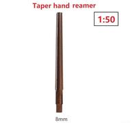Honseadek Alloy Steel 150 Degree Taper Pin Hand Reamer For CNC Machining With Cutting Edge(8mm)