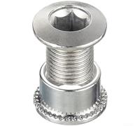 Honseadek Alloy Steel Bike Chainring Nuts 4.9mm Silver | High-strength alloy steel, wear-resistant, for durable construction, silver finish, 4-piece set