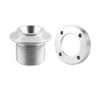Honseadek Aluminium Alloy Bicycle Crank Side Cover Screw and Cap | for SRAM for dub NX for gx for xx1 for eagle, M18x25mm Locking Bolt with M30 Dust Cap, CNC Machined Bike Crankset Fixing