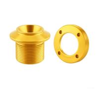 Honseadek Aluminium Alloy Bicycle Crank Side Cover Screw and Cap | for SRAM for dub NX for gx for xx1 for eagle, M18x25mm Locking Bolt with M30 Dust Cap, CNC Machined Bike Crankset Fixing