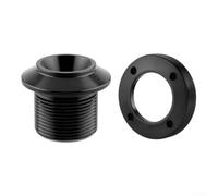 Honseadek Aluminium Alloy Bicycle Crank Side Cover Screw and Cap | for SRAM for dub NX for gx for xx1 for eagle, M18x25mm Locking Bolt with M30 Dust Cap, CNC Machined Bike Crankset Fixing