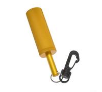 Honseadek Aluminium Alloy Dive Rattle Safety Signal with Rotating Quick Hook for Scuba Diving and Snorkeling Communication(yellow)