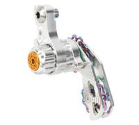 Honseadek Aluminium Alloy Single Speed Chain Tensioner for Rear Derailleur Hanger, Adjustable 11T Guide Wheel for DH and AM Mountain Bikes(Silver)