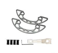 Honseadek Aluminum Alloy Chainring Guard for 104 For BCD Mountain Bikes, 30-40T Sprocket Protector Cover and Replacement Part(Gray 30-32T)