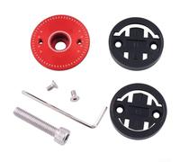 Honseadek Aluminum Alloy Cycle Computer Mount Bracket for GPS Devices and for Bike Computers with Complete Installation Set(red sku)