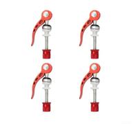 Honseadek Aluminum Alloy Quick Release Seat Clamp, For Bicycle, Secure Saddle Post Locking Bolt, For Road MTB Cycling, Tool-Free Adjustment, Multi-Color Options(red)