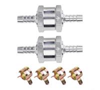 Honseadek Aluminum Fuel Valve 6mm for Automotive Marine Applications - Car Fuel System Check Valve Compatible with Boats Motorcycles Caravans Includes 10mm