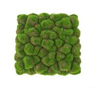Honseadek Artificial Moss Foam Panel, Flocking Fake Moss Stone Decor, For Background Wall Display, Home Garden Arrangement, Shopping Mall And Hotel Decoration(4)