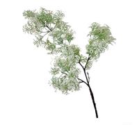 Honseadek Artificial Peacock Pine Frosted Flower Arrangement For Home Decor, Crafted With Long Lasting Materials To Provide A Lifelong Decorative Solution(White)