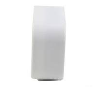 Honseadek Bedroom Clock for Bedside - or Dorm Night Light Having Silent No-for Tick Rectangle Battery-operated Quartz Alarm Clock Office (White/Black 9.5 x 8.5 (WHITE)