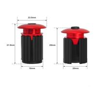 Honseadek Bicycle Handlebar End Aluminium Alloy Bar Ends Honseadek | for MTB Road Bike Folding Fixie Lightweight Anti Slip Hand Guards Cycling Safety Accessories Pair