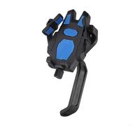 Honseadek Bicycle Phone Mount For Handlebar,Anti-Shake Cellphone Holder With Thickened Sponge Pad,Quick Install Navigation Bracket Compatible With 55-95Mm Width Phones For(blue)