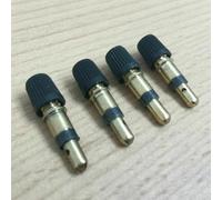 Honseadek Blitzventil For Bicycle Valve Cores with Dust Cap Compatible with Dunlop Valves Springless Flash Valve Insert for Standard For Bike Pumps Cycling(4pcs)