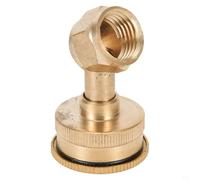 Honseadek Brass 5-hole Adjustable Sprayer Nozzle for M14 X 1.5 Thread - High-pressure Atomizing Spray Fitting for Garden Irrigation Electric Spraye (Curved)