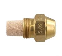 Honseadek Brass Oil Burner Nozzle for Standard Water Heaters - 60° Spray Angle 0.40-11.0 Gal/h Flow Rate Bspt 9/16 Male Thread Compatible Having Dies (0.6 60°)