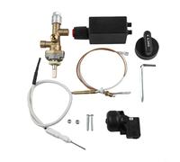 Honseadek Brass Thermocouple Replacement M8 Kit with Tipping Switch and Pulse Igniter Button for Patio Gas Heater Repair and Outdoor Safety Valve Set