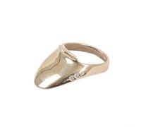 Honseadek Brass Thumb Ring Finger Guard for Traditional and Bow Hunting, Adjustable Size 18-24mm for Hand Protection(18#)