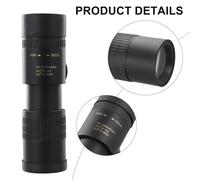 Honseadek Camping Monocular Plus Outdoor Black - Adventures Bird Having for Adapter Watching Tripod Phone from 10 to 300x Zoom Hd (ONLY MONOCULARS)