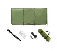 Honseadek Camping Windbreak Stove Windshield, 520x140cm | Oxford Cloth Screen for Beach Hiking Picnic, Outdoor Cooking Shield and Tent Annex Wall, Green