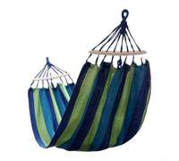 Honseadek Canvas for Camping, Heavy Duty Portable Outdoor Honseadek | Swing Bed with for Easy Setup, Hanging Lounger for Backyard Beach Park Relaxing, Blue Green Rainbow
