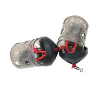 Honseadek Cap Swim Feeder for Maggots and Groundbait, Plastic Block End Feeder Basket for River and Match Fishing, 30g, 26x48mm(1pc)