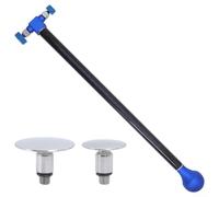 Honseadek Car Dent Repair Hammer with 2 Replacement Heads, Carbon Fiber Rod for Auto Body Sheet Repair, Triple Tension Stainless Steel & Cowhide Pads, M8 Threaded Tool