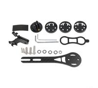 Honseadek Carbon Fiber For Bike Computer Mount with Front Light Holder, Camera Extension and Light Stand, Compatible with For and For Cycling Computers(Length 143mm)