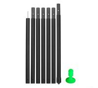 Honseadek Carbon Fiber Tarp Poles for Camping, Adjustable Multi-Section Canopy and Shelter Support Rods, Lightweight Tent Pole Kit for Outdoor Awning and Tarps(2.9meters)