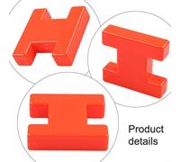 Honseadek Carp Fishing H Block Marker Float, I-Shaped Winder with 10M For PE Cable for Floating Line Marking and Bite Indicator, Orange PE Material(S# 5.5 * 6 * 1.5cm)