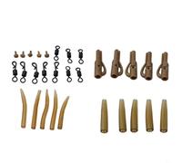Honseadek Carp Fishing Helicopter Rig Kit Terminal Tackle Accessories Set with Quick Change Swivels Anti Tangle Sleeves Tail Rubber Clips for Coarse Fishing