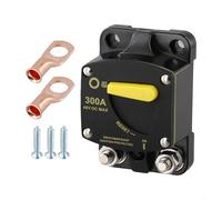 Honseadek Circuit Breaker, Manual Reset Switch, Waterproof, 12V-48V DC, Flush Mount Design, Pull-to-Trip Lever On-Off Multiple Current Options 30A-300A(300A)