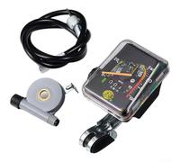 Honseadek Classic Square Mechanical Bike Speedometer,Aluminum Alloy Waterproof Cycling Computer With High Precision Display For Mph And Km/H,Retro Odometer For Mountain Road Bikes(Square)
