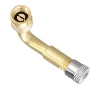 Honseadek Copper Tire Valve Extension Adaptor with 45°/90°/135° Angles for Motorcycle Car Electric Scooter For Bicycle and Balance Scooter Stem Extender(90度)