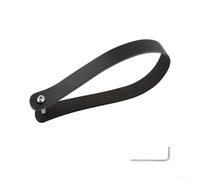 Honseadek Cowhide Handle Quick Release Bag Accessory for Ficycle Front Carrier with 300x15x2mm Steel Tape and Simple Design(Is black sku)