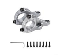 Honseadek Direct Mount for Double Shoulder Stem 31.8 35mm Handlebar Black | Silver Downhill Bike Strong for force Transmission for forged Aluminum Anti Twist Dual Point Fixation Robust Outdoor