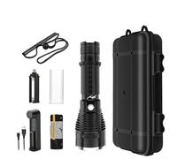 Honseadek Diving Flashlight Waterproof 4000LM LED Dive Torch with USB Charger for SCUBA Snorkeling Underwater 50m, P70 Light for Outdoor Camping Fis(C)