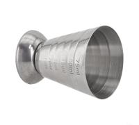 Honseadek Double Side Stainless Steel Cocktail Jigger Measuring Cup 75ml Spirit Measurement Cup with Scale for Bartender Drink Mixing Home Bar Party BBQ