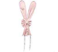 Honseadek Easter Bunny Chair Covers Pink Rabbit Ear Sashes 90cm Long | Soft Fabric Decor for Holiday Party Table Venue Decoration Seasonal Aesthetics Home Garden Wedding Supplies
