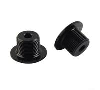 Honseadek Ebike Crank Screw Compatible with M500 M420 M820 Mid Motor Electric For Bicycle Bolt Aluminum Alloy M15x0.75 Thread 14.5mm Length Black 2 Pack