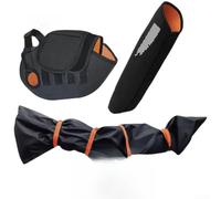 Honseadek Electric Bike Cover Set Waterproof Oxford Cloth Motor | Handlebar Protector Dustproof Shield for E-Bicycle for battery Frame Outdoor Rain Storage Orange Blue