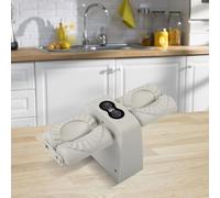 Honseadek Electric Ravioli Maker, Automatic Dumpling Machine with 1000mAh Battery, PP and PC Material, for Home Kitchen Use(GREY)