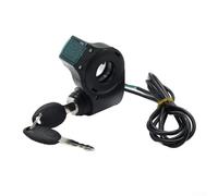 Honseadek Electric Scooter Handlebar Switch Lock with Digital Display and Waterproof Key for 10 Inch Scooters, Made of ABS Material(B)