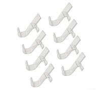 Honseadek Electric Towel Rack Radiator Hooks Plastic Set Of 8 Hooks For Clothes Drying Rack In Bathroom And Laundry Room(transparent)