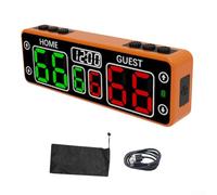 Honseadek Electronic Scoreboard LED Scoreboard Rechargeable For Basketball Football Rugby(orange)