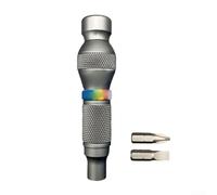 Honseadek Ergonomic Screwdriver with Magnetic Auto-Lock Chuck and Precision 6.35mm Bits, for Electronics, Furniture Assembly and Automotive Maintenance(B)