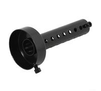 Honseadek Fit Motorcycle Exhaust Muffler with Adjustable Noise Reduction, Durable Iron Build, 35mm/48mm/60mm Options, Deep Sound Dampener(6.0 black)