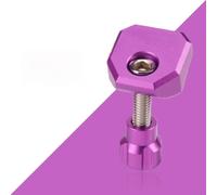 Honseadek Folding Bike Headset Cap, Quick Release Stem Cover for P8 P10, CNC Aluminium Top Cap Replacement, Anodised Fork Clamp Bolt(Purple)
