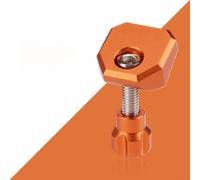 Honseadek Folding Bike Headset Cap, Quick Release Stem Cover for P8 P10, CNC Aluminium Top Cap Replacement, Anodised Fork Clamp Bolt(Orange)