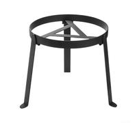 Honseadek Folding Campfire Tripod Grill, Portable Iron Cooking | Stand for Camping Hiking Picnic, Sturdy 3-Leg Pot Holder for Cast Iron Skillet Kettle Coffee Maker, Black